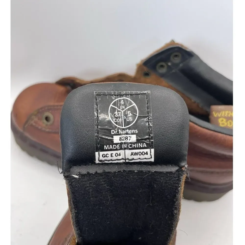 Dr. Martens Brown Leather Lace-Up Ankle Work Boots Men’s 5/ Women's 6.5